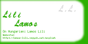 lili lamos business card